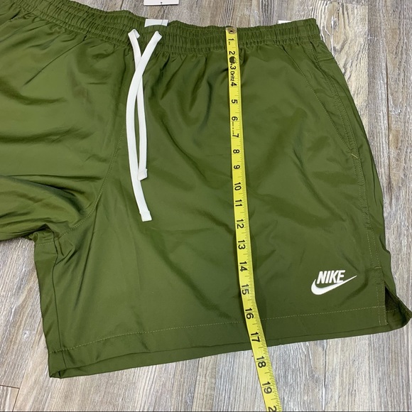 Nike Woven Flow Standard Fit Mid Thigh Length Green Athletic Shorts Size XXL - Picture 4 of 7